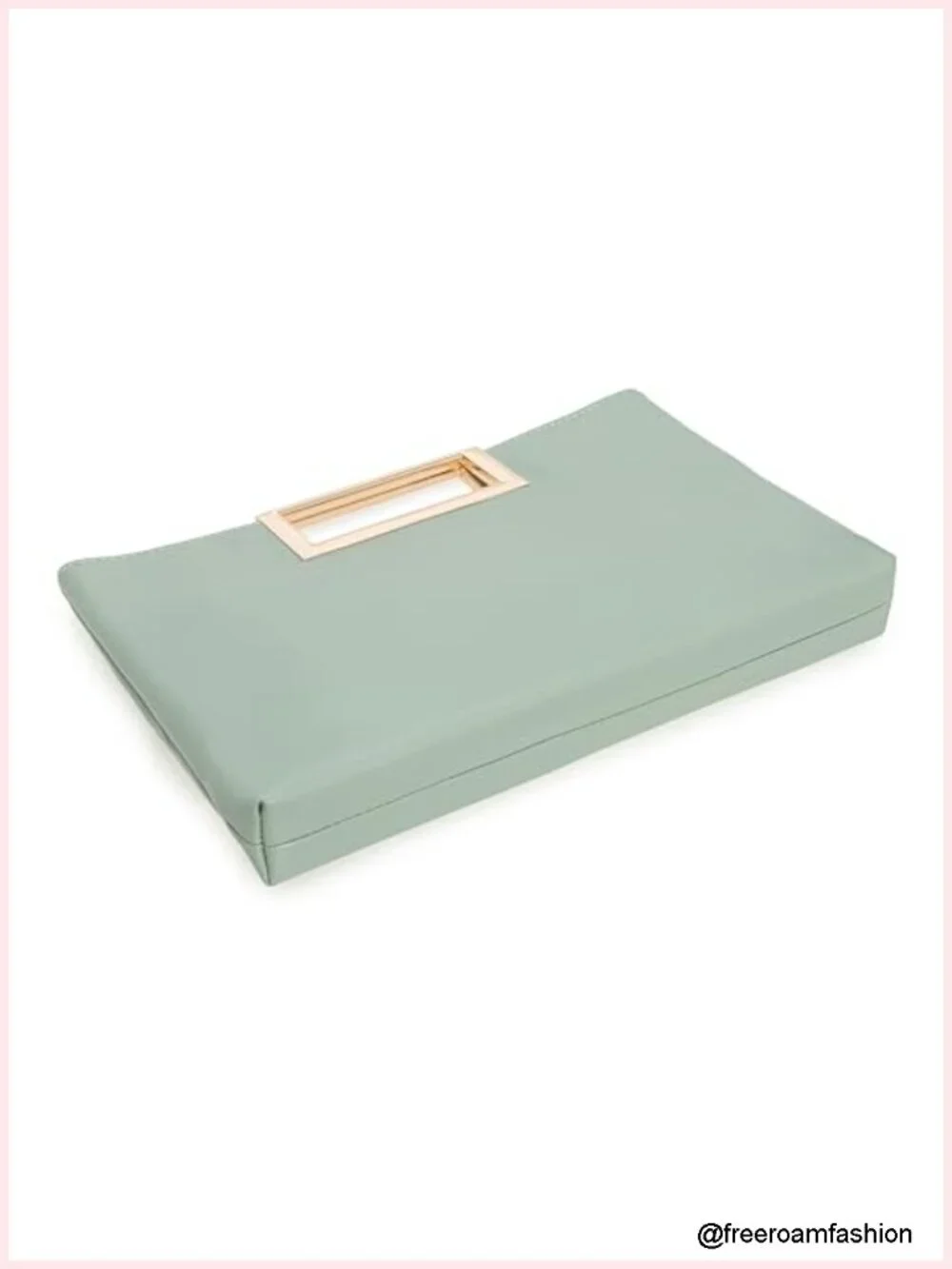 Vegan Leather Convertible Clutch Purse with Chain Strap